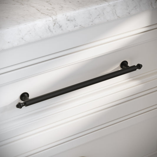 Aston Matte Black Cabinet Pull Handle 280mm