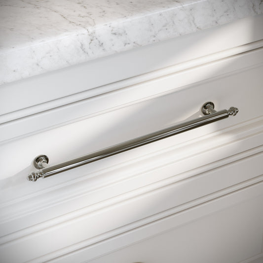 Aston Polished Nickel Cabinet Pull Handle 280mm