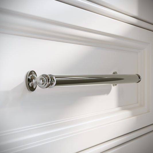 Aston Polished Nickel Cabinet Pull Handle 280mm