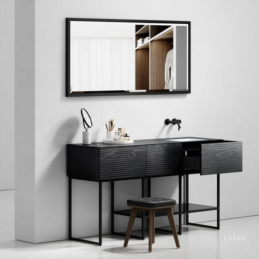 Audemar Black & Porcelain Vanity Unit 1600mm
