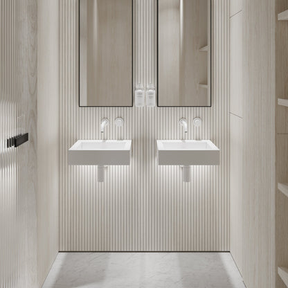 Aura Wall Hung Stone Basin 400mm