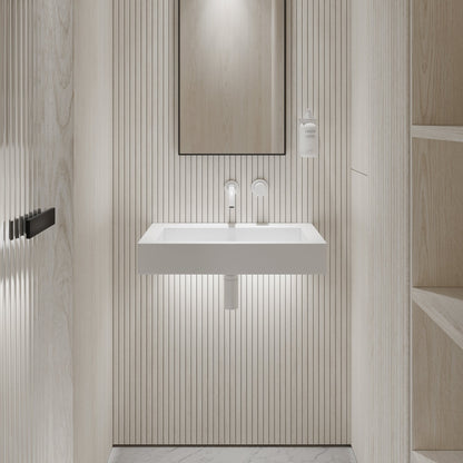 Aura Wall Hung Stone Basin 600mm
