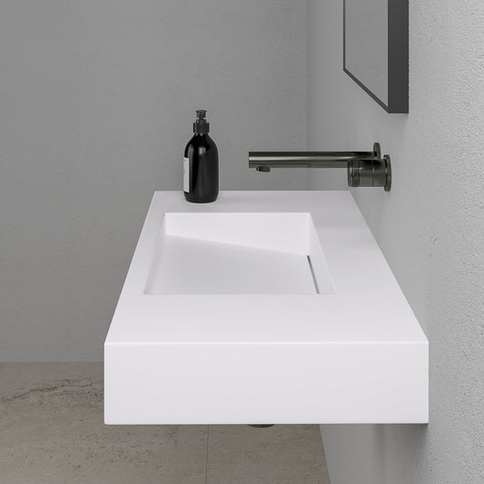 Aura Wall Hung Stone Basin 900mm