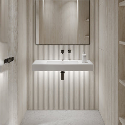 Aura Wall Hung Stone Basin 900mm