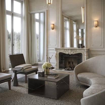 Azzurra Pietra Grey Marble Coffee Table 800mm