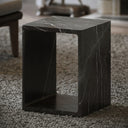 Azzurra Pietra Grey Marble Side Table 400mm