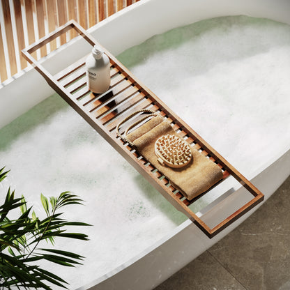 Bali Acacia Wood Bath Caddy Shelf