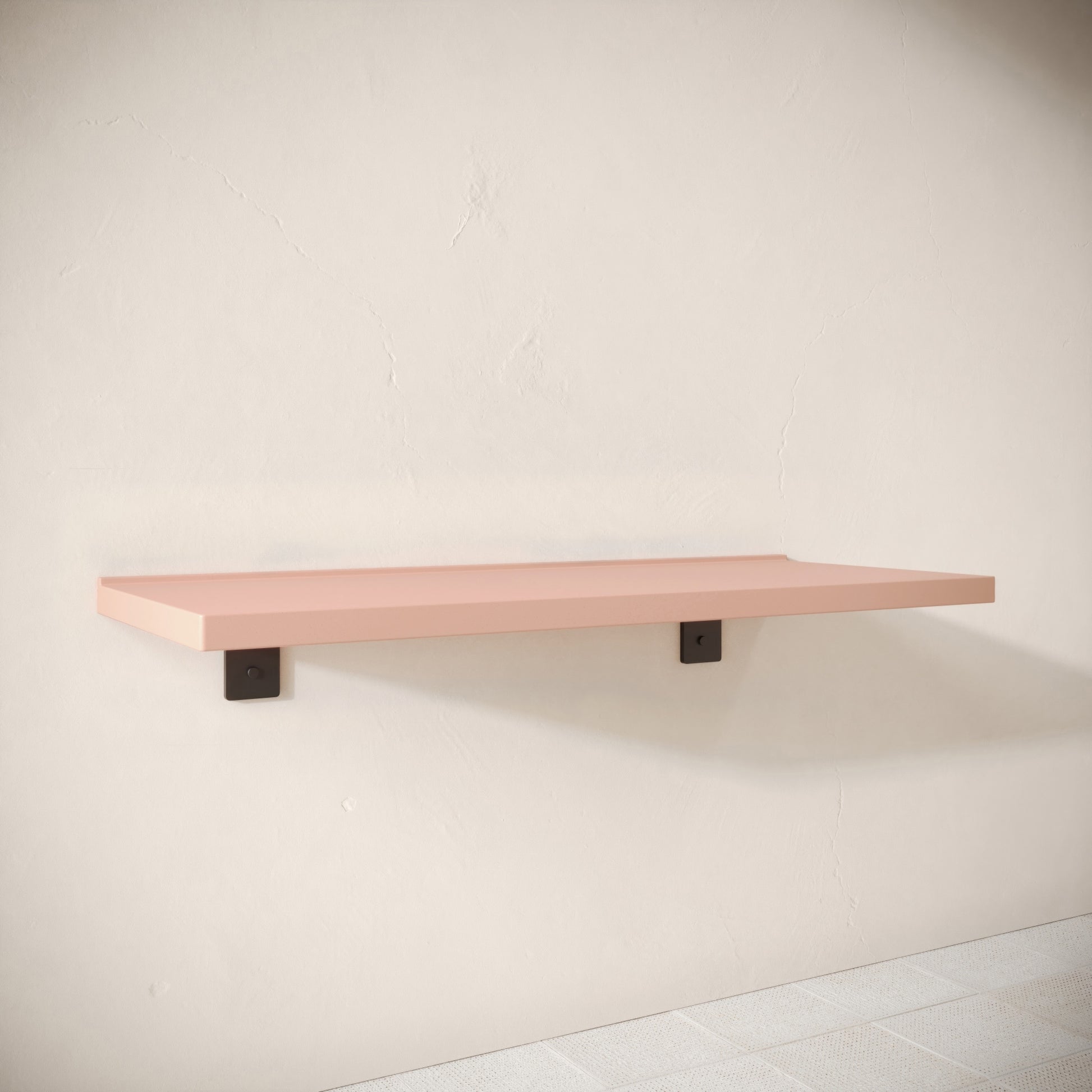 Bancone Blush Concrete Wall Mounted Countertop Shelf 1200mm