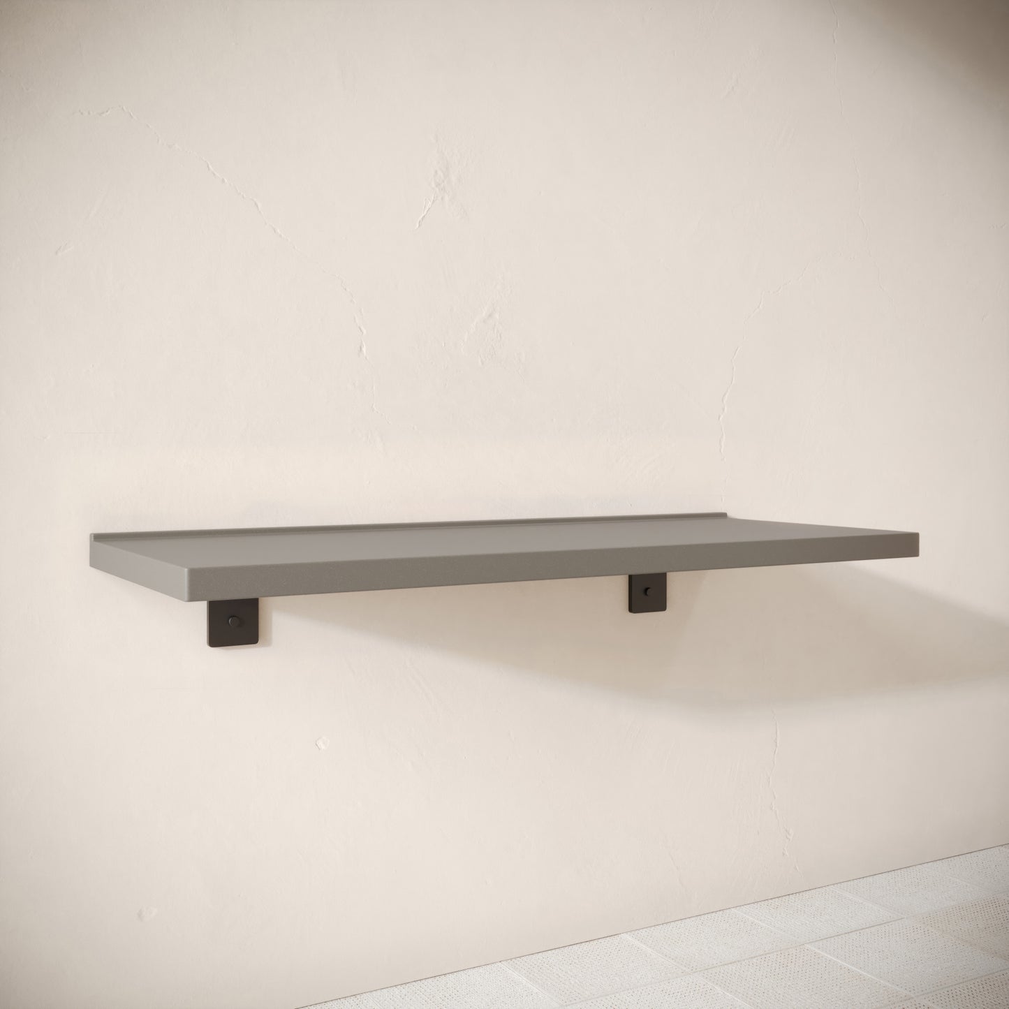 Bancone Oyster Concrete Wall Mounted Countertop Shelf 1200mm