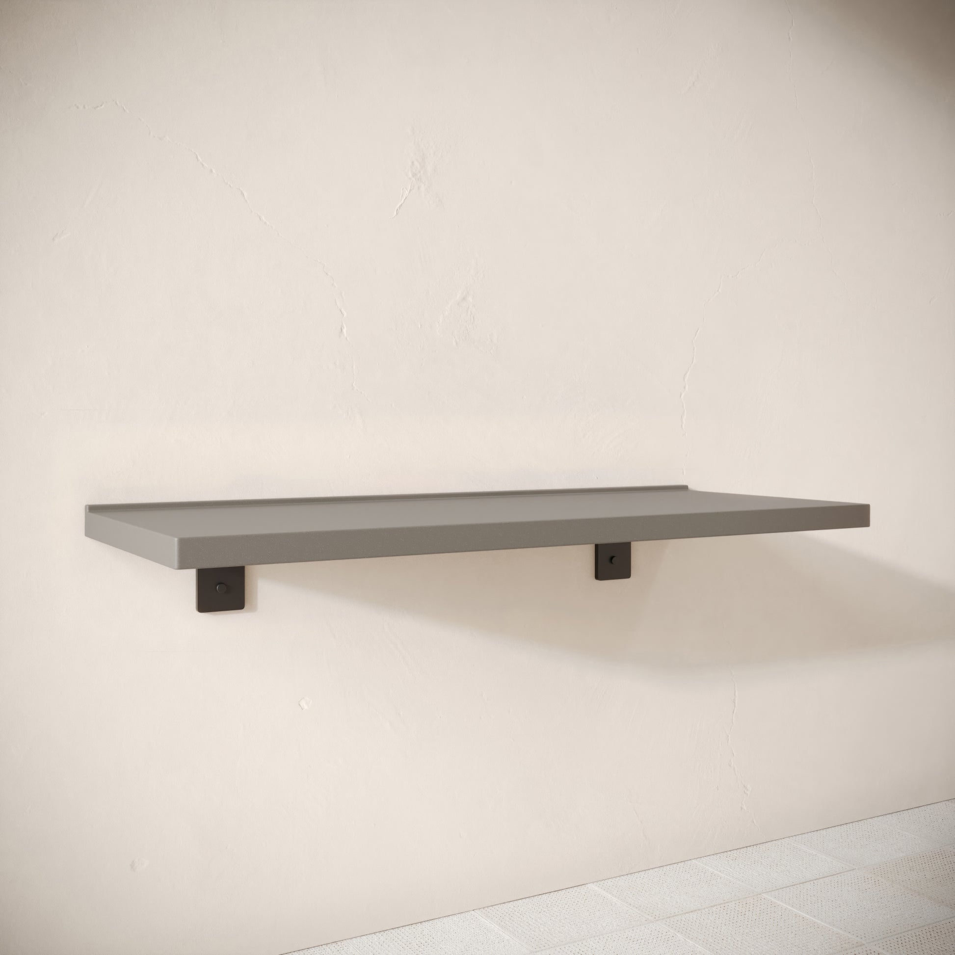 Bancone Oyster Concrete Wall Mounted Countertop Shelf 1200mm