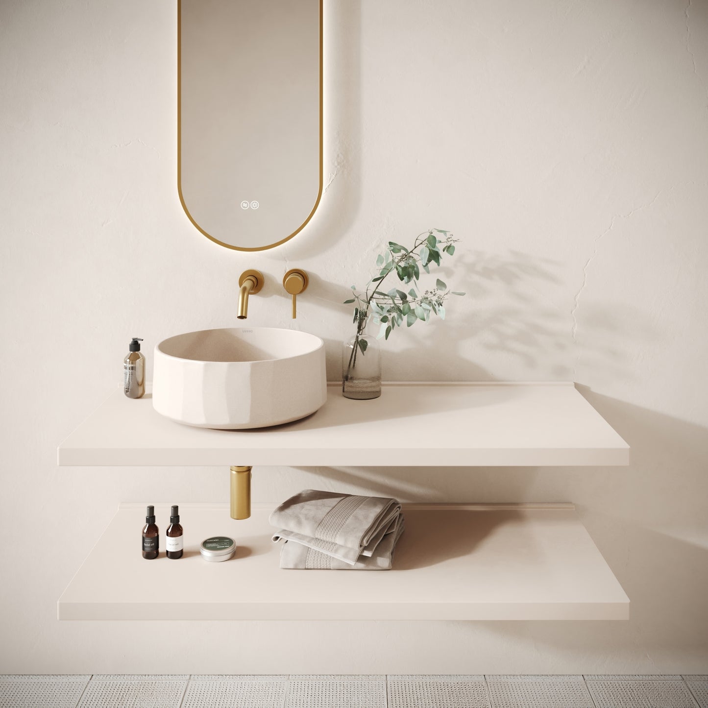 Bancone Shore Wall Mounted Countertop Shelf 1200mm