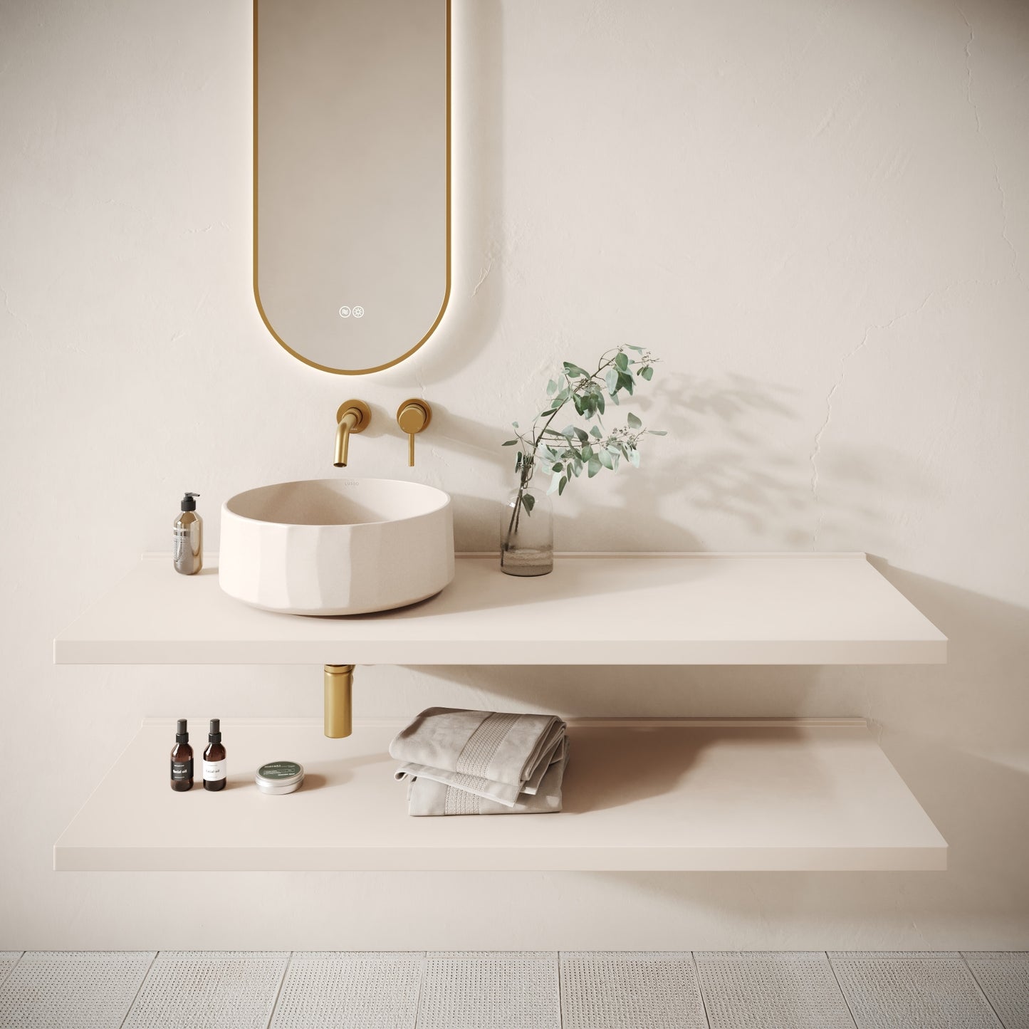 Bancone Shore Wall Mounted Countertop Shelf 1400mm