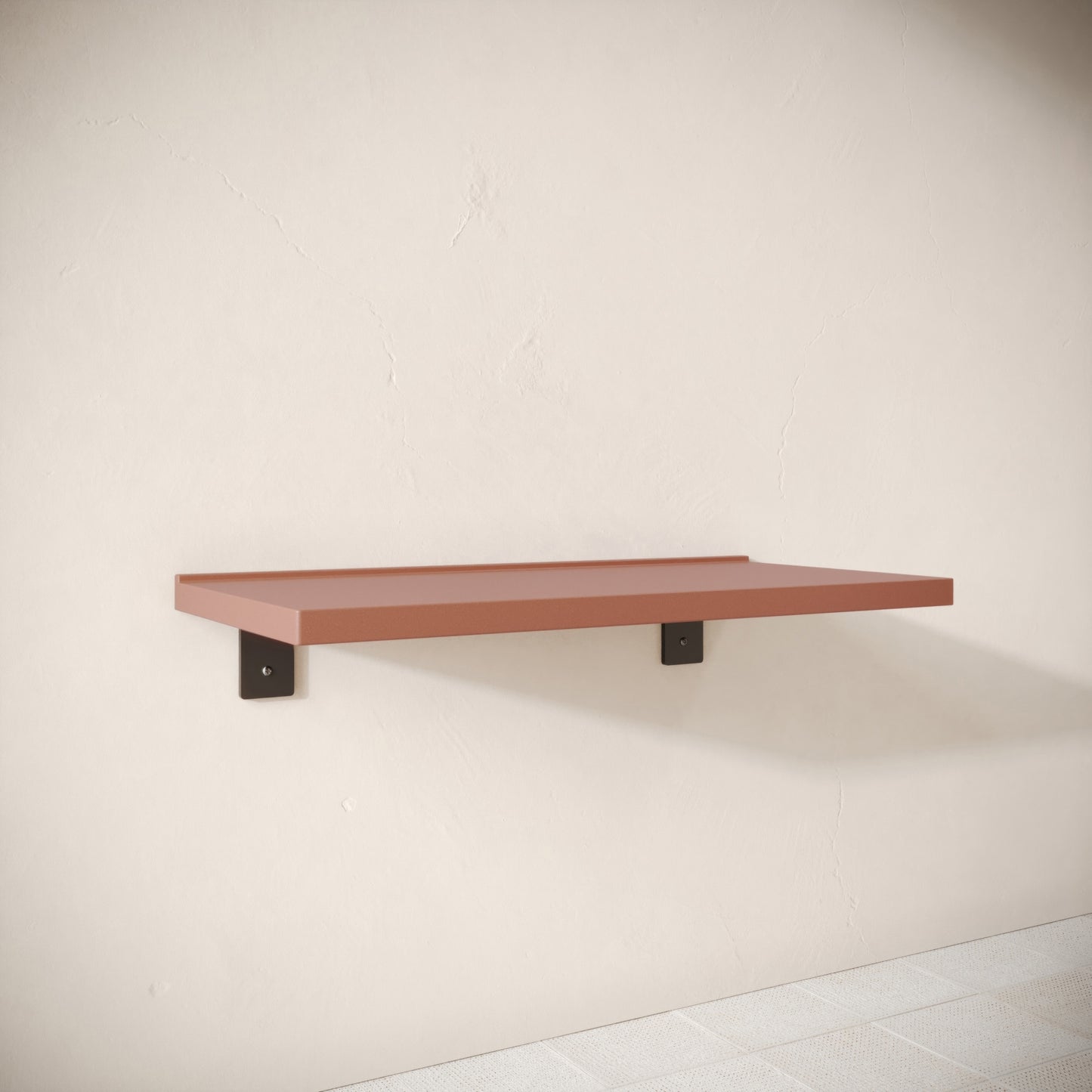 Bancone Terracotta Concrete Wall Mounted Countertop Shelf 1000mm