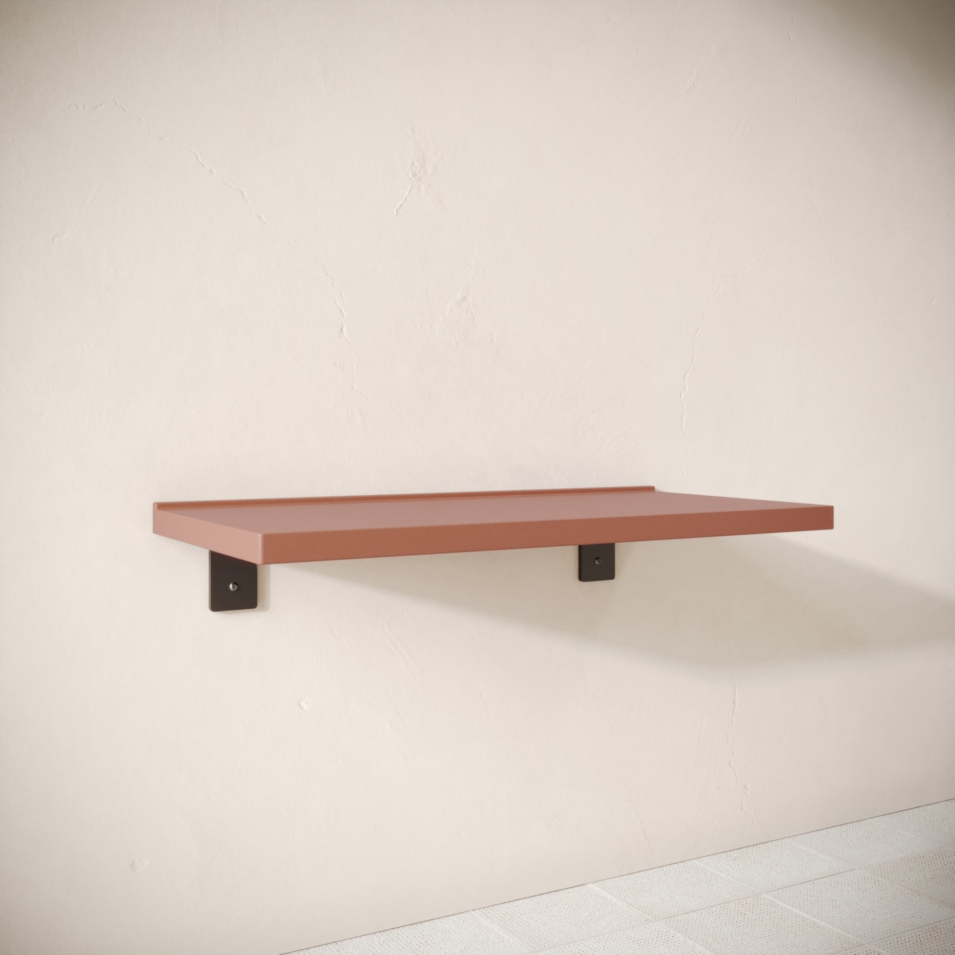 Bancone Terracotta Concrete Wall Mounted Countertop Shelf 1000mm