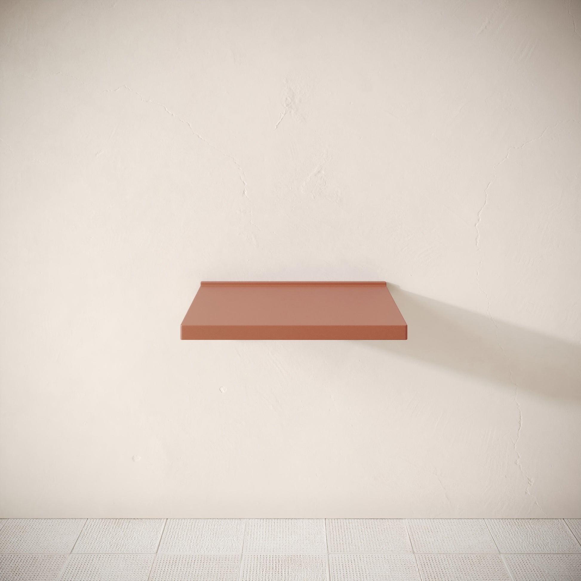 Bancone Terracotta Concrete Wall Mounted Countertop Shelf 600mm