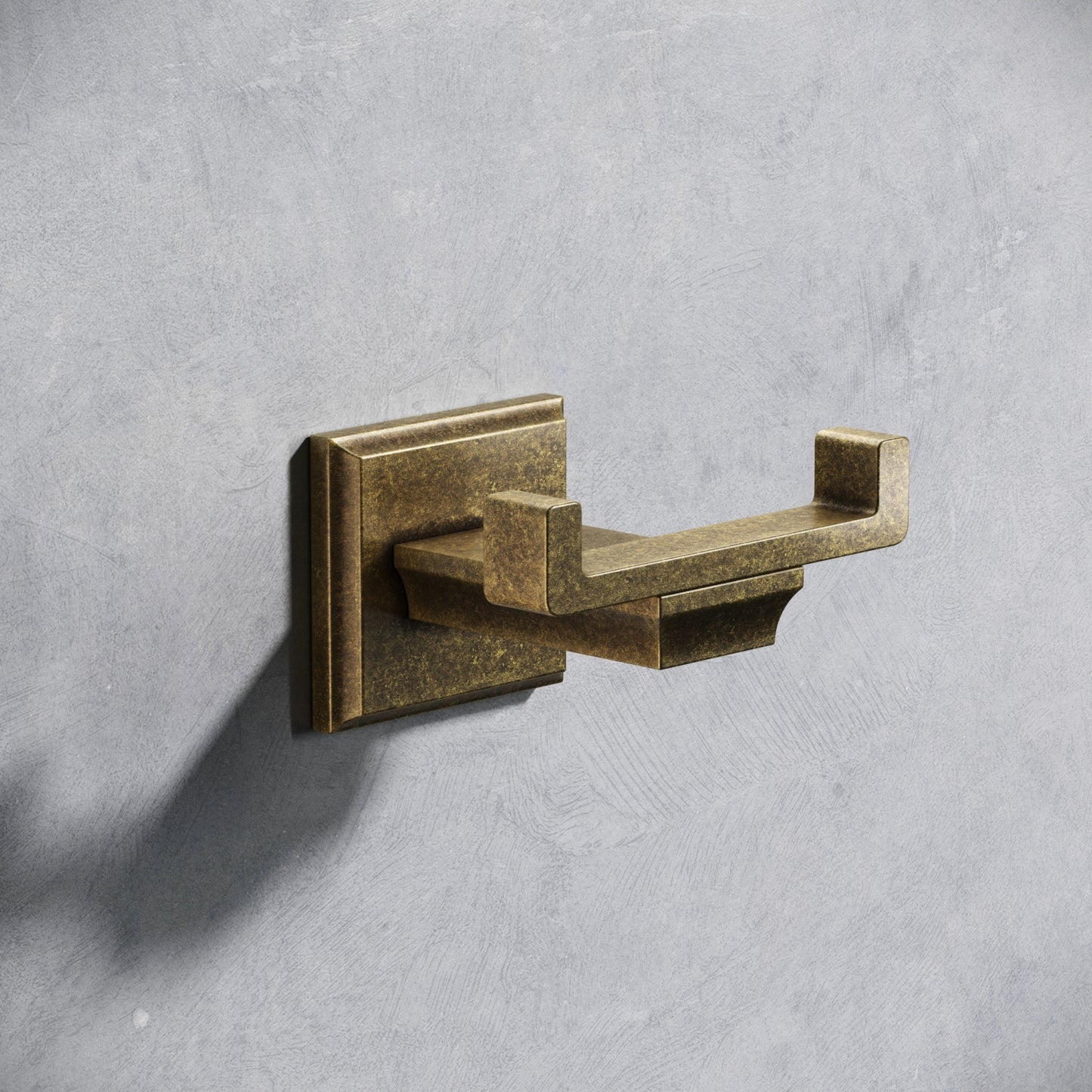 Baroque Aged Bronze Double Robe Hook