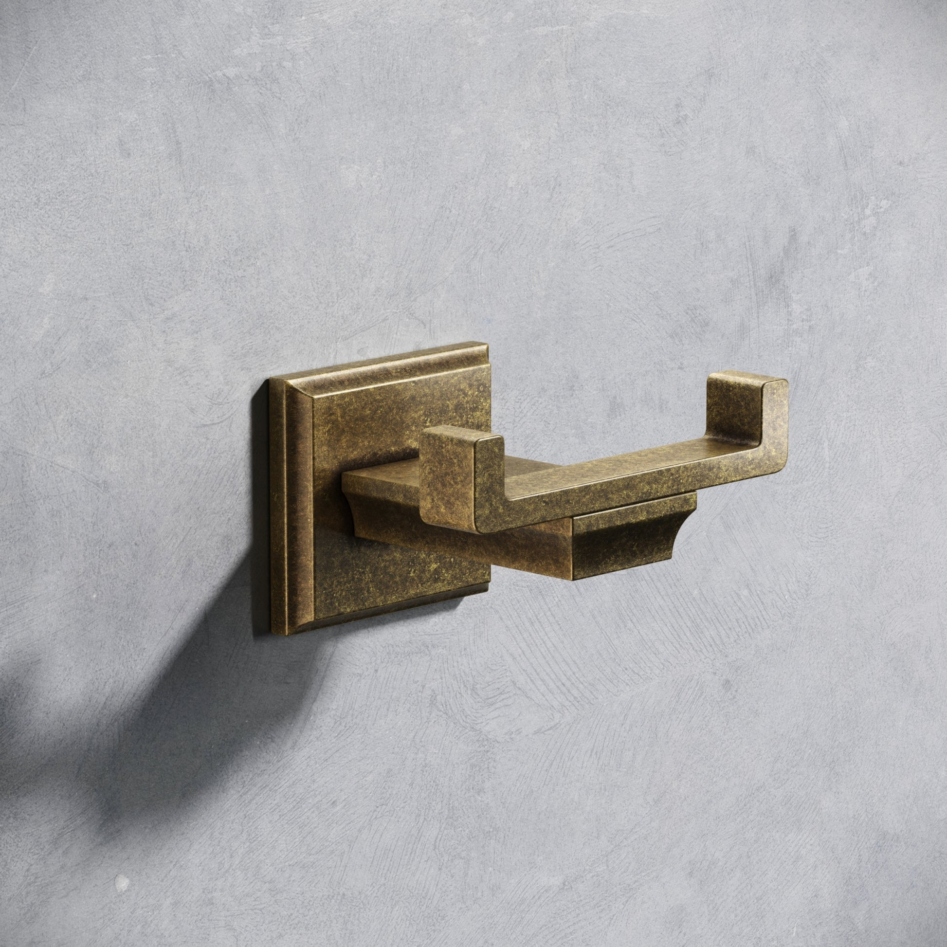 Baroque Aged Bronze Double Robe Hook