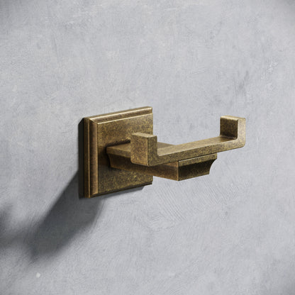 Baroque Aged Bronze Double Robe Hook