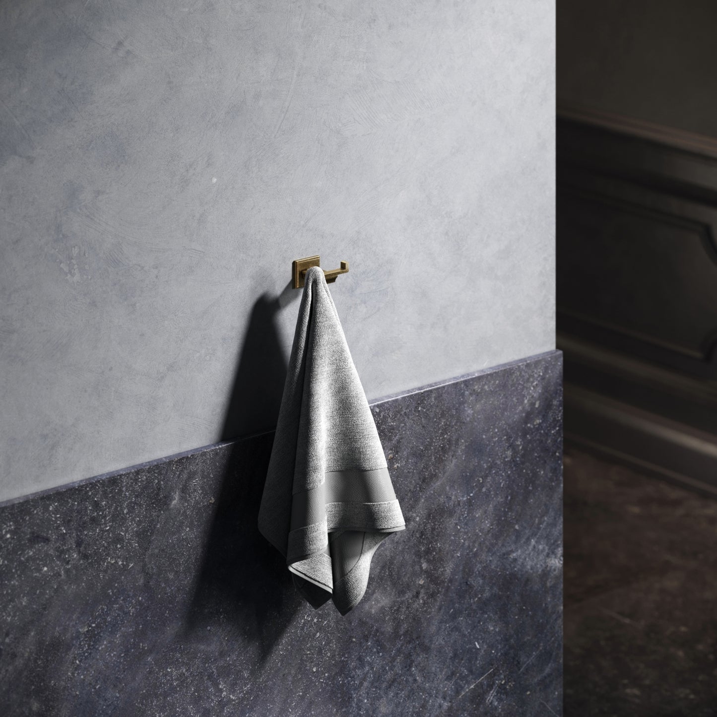 Baroque Aged Bronze Double Robe Hook