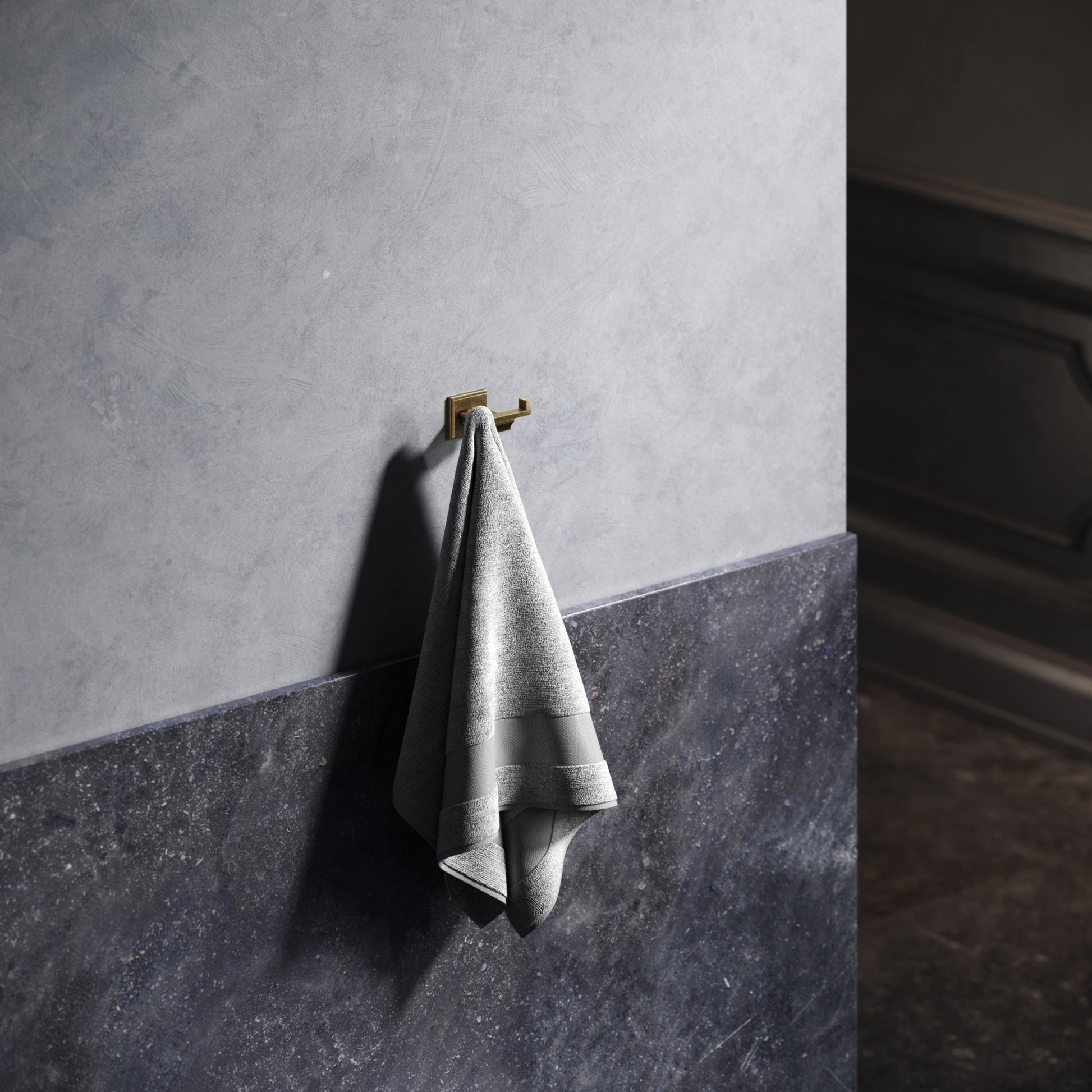 Baroque Aged Bronze Double Robe Hook