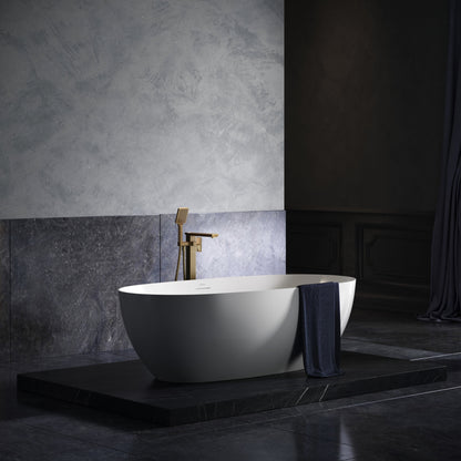 Baroque Aged Bronze Floorstanding Bath Shower Mixer Tap