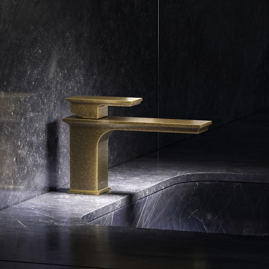 Baroque Aged Bronze Monobloc Basin Mixer Tap