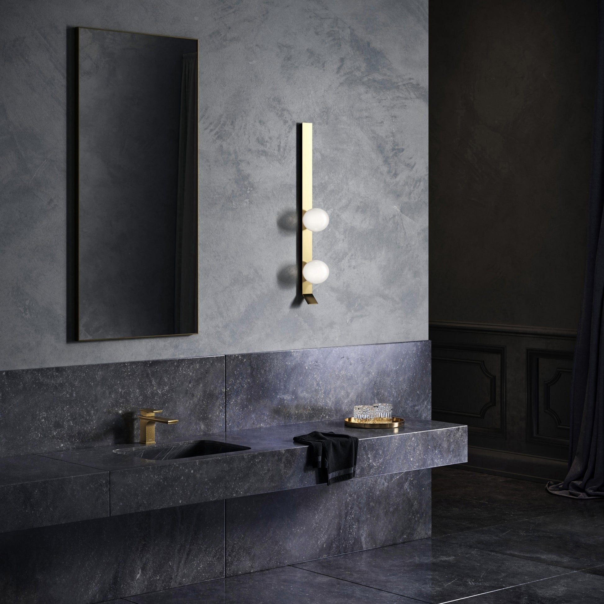 Baroque Aged Bronze Monobloc Basin Mixer Tap