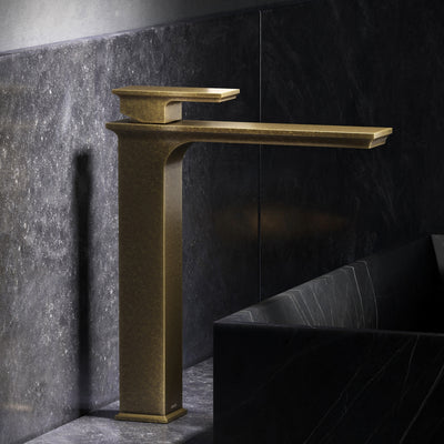 Baroque Aged Bronze Monobloc Tall Basin Mixer Tap