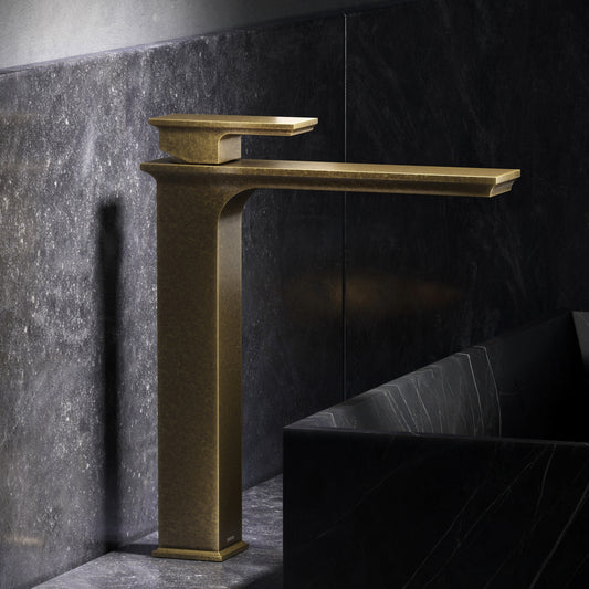 Baroque Aged Bronze Monobloc Tall Basin Mixer Tap