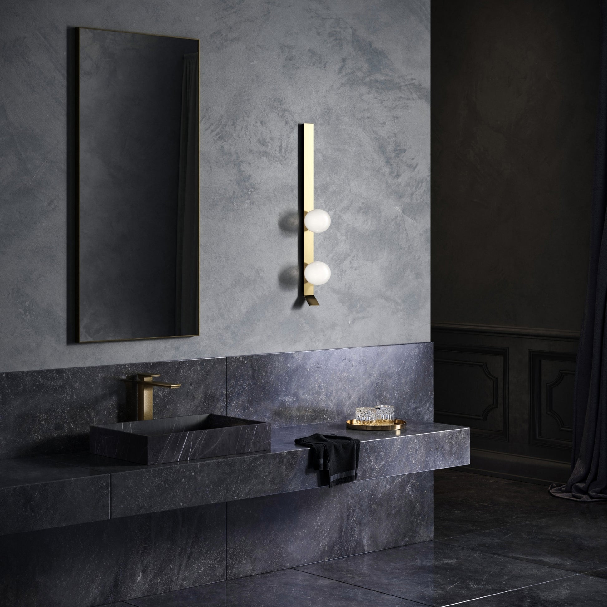 Baroque Aged Bronze Monobloc Tall Basin Mixer Tap