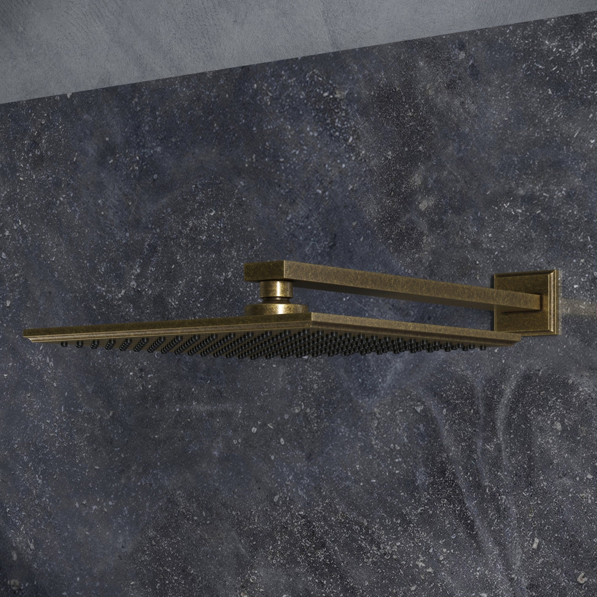 Baroque Aged Bronze Thermostatic Shower with Handheld