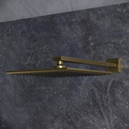Baroque Aged Bronze Thermostatic Shower with Handheld