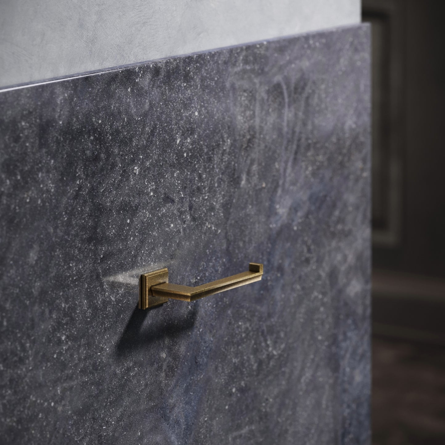 Baroque Aged Bronze Toilet Roll Holder
