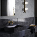 Baroque Aged Bronze Wall Mounted Basin Mixer Tap V2