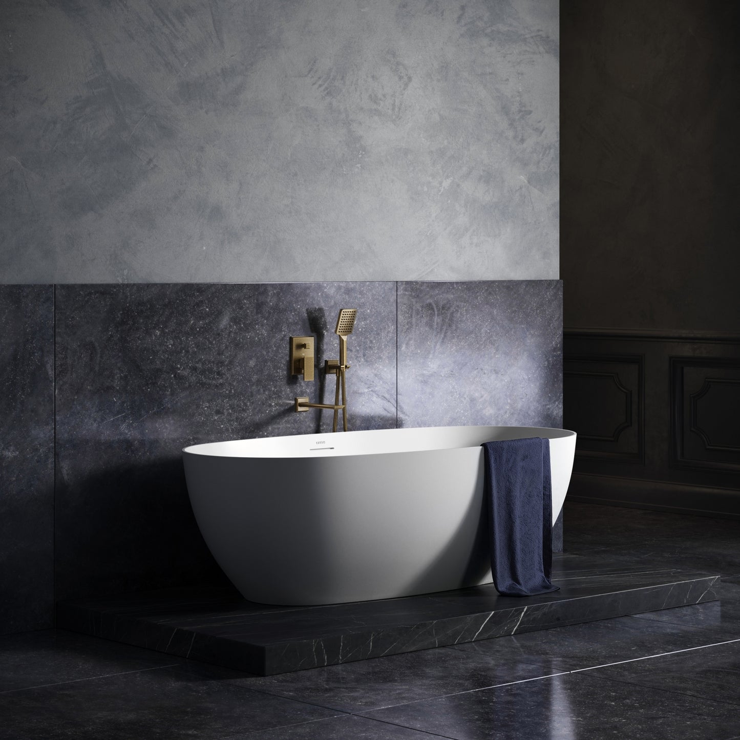 Baroque Aged Bronze Wall Mounted Bath Shower Mixer Tap