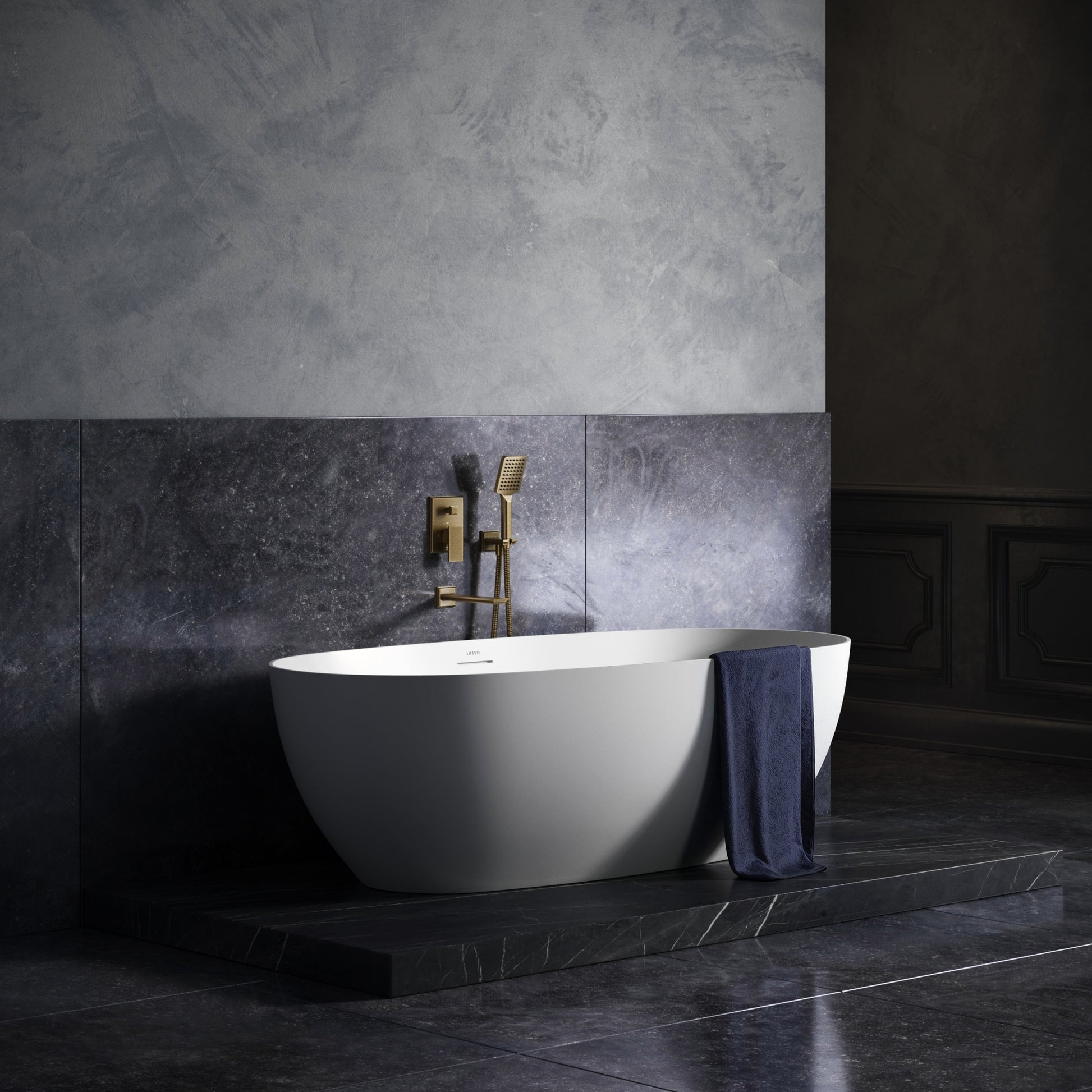 Baroque Aged Bronze Wall Mounted Bath Shower Mixer Tap