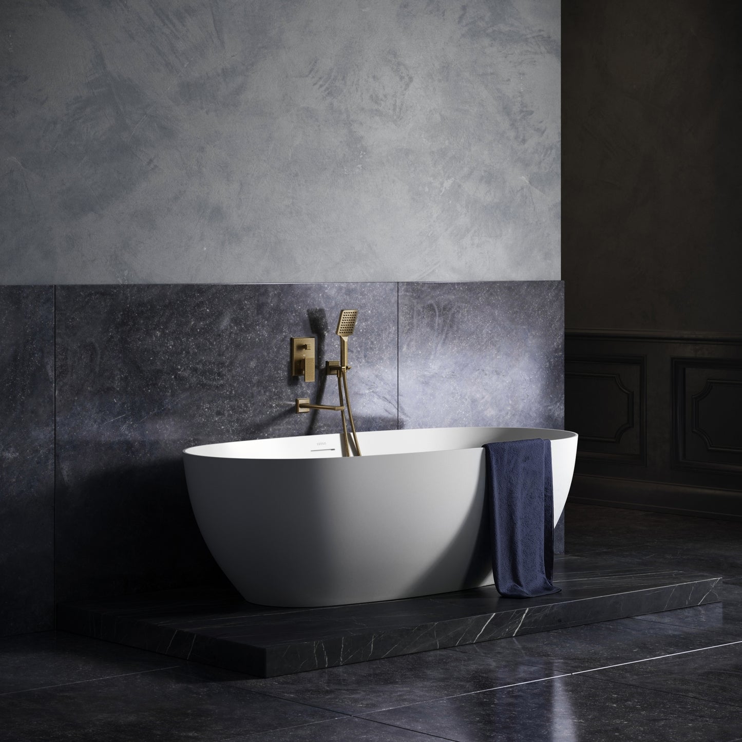 Baroque Aged Bronze Wall Mounted Bath Shower Mixer Tap