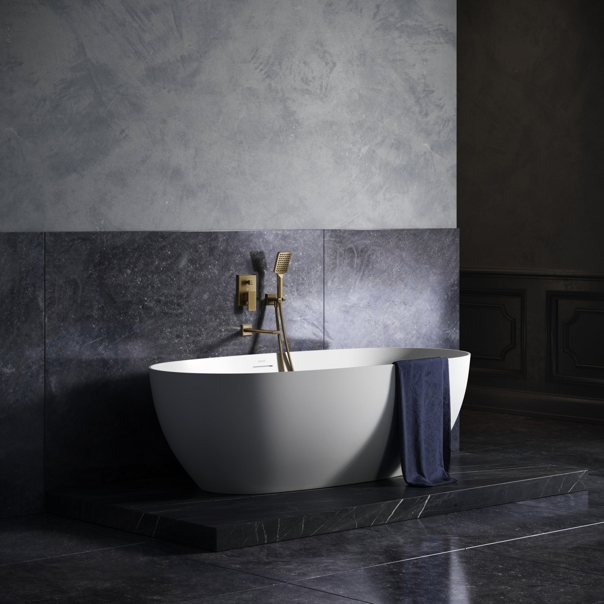Baroque Aged Bronze Wall Mounted Bath Shower Mixer Tap