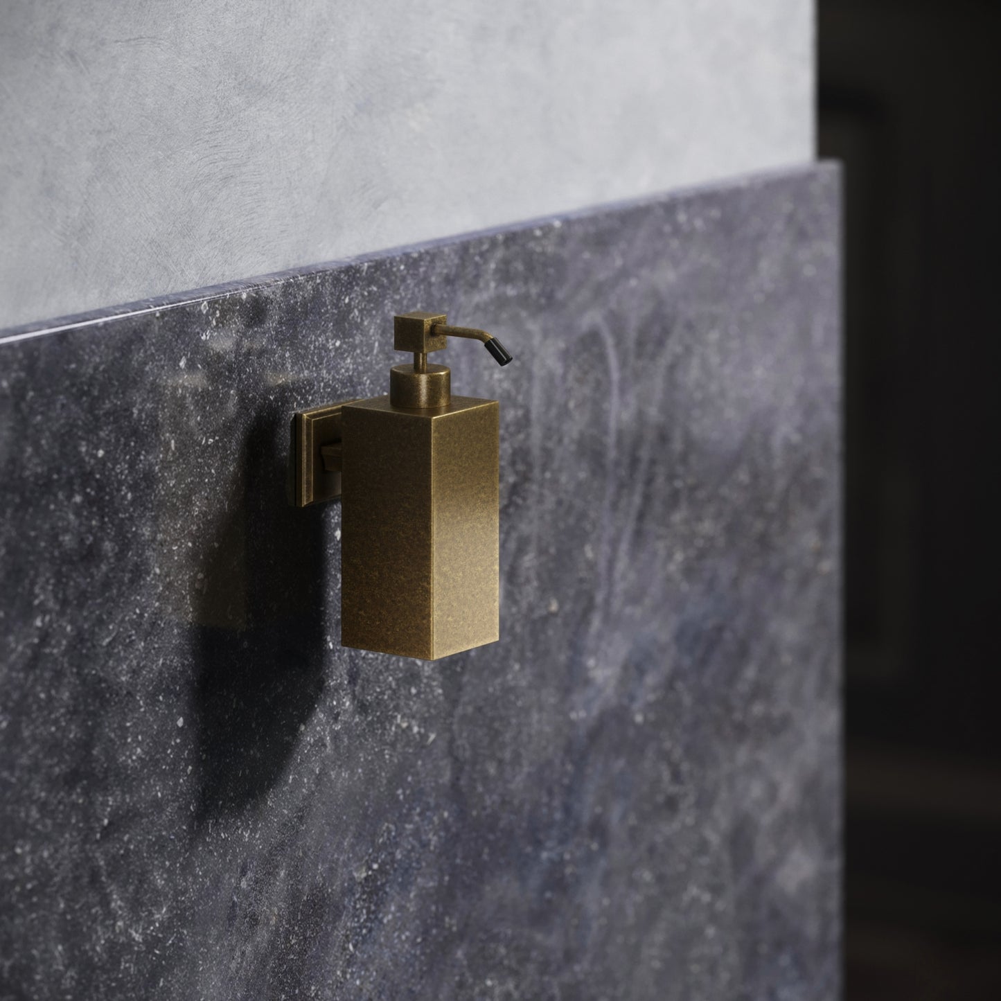 Baroque Aged Bronze Wall Mounted Soap Dispenser