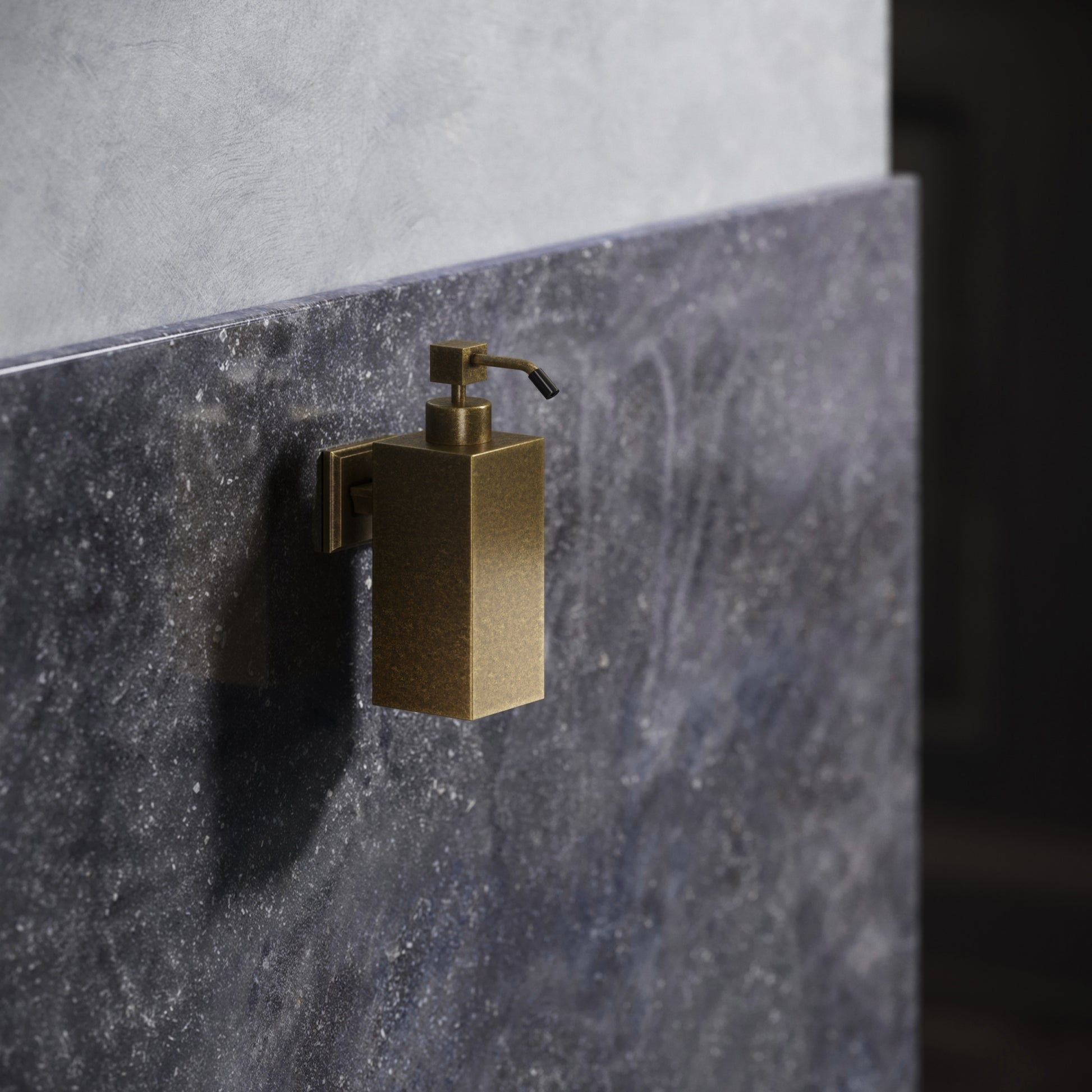 Baroque Aged Bronze Wall Mounted Soap Dispenser