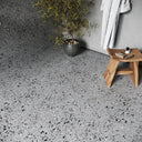 Bellazza Anthracite Terrazzo Porcelain Wall or Floor Tile 600 x 600mm
