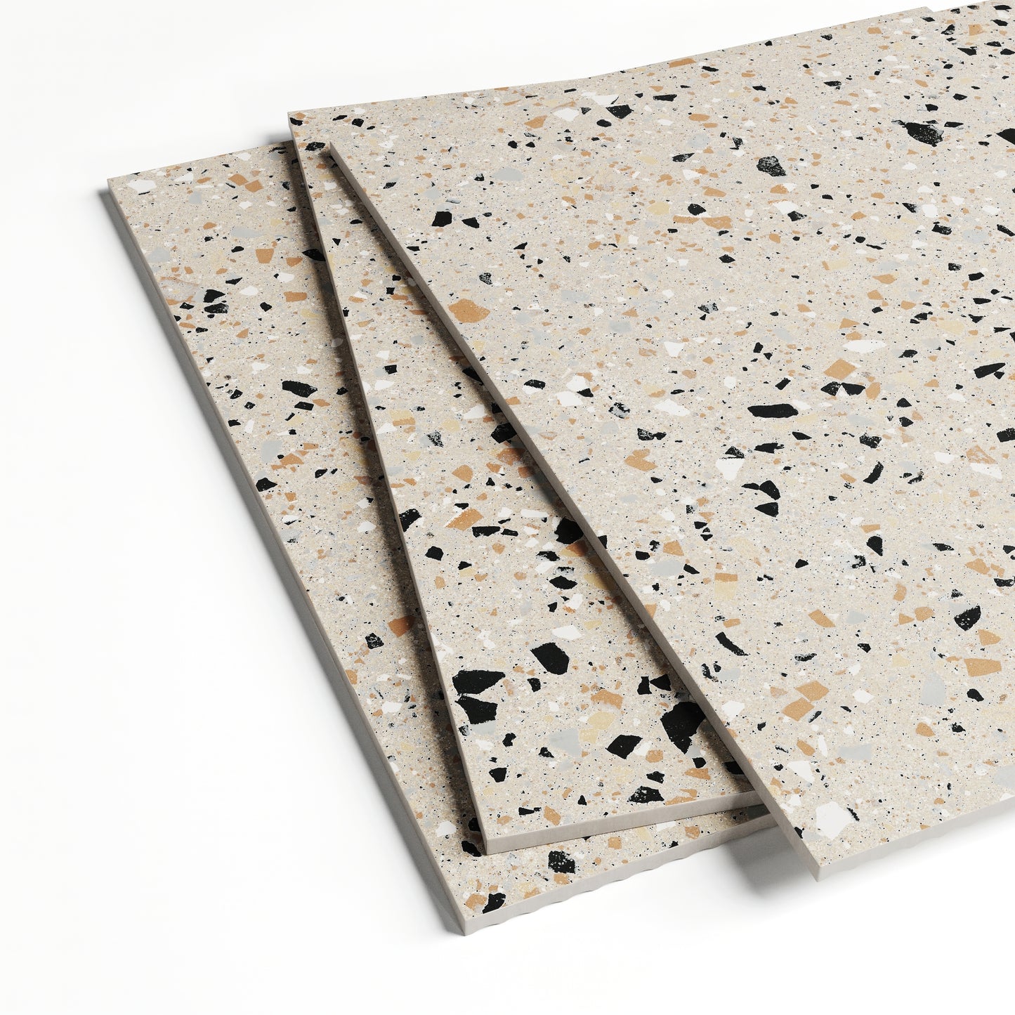 Bellazza Beige Terrazzo Porcelain Wall or Floor Tile 600 x 600mm