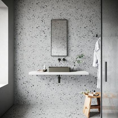 Bellazza Grey Terrazzo Porcelain Wall or Floor Tile 1200 x 600mm