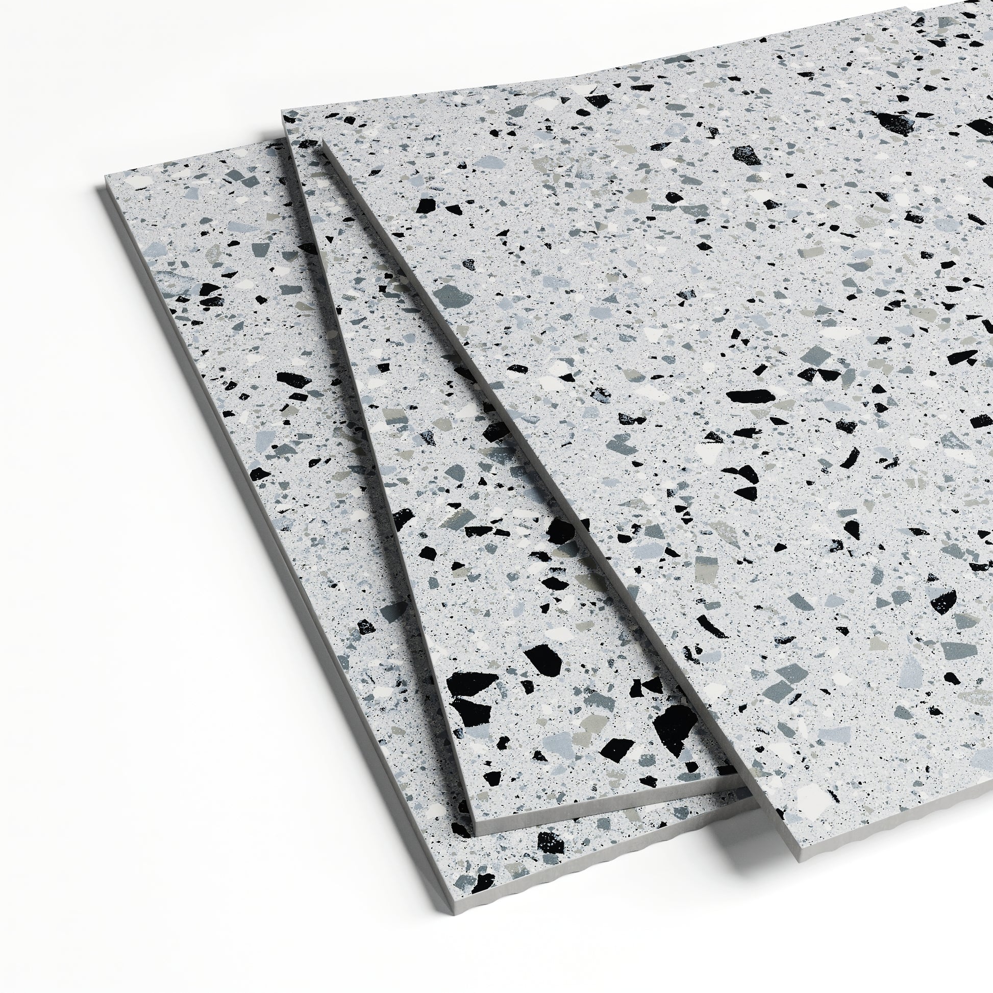 Bellazza Grey Terrazzo Porcelain Wall or Floor Tile 1200 x 600mm