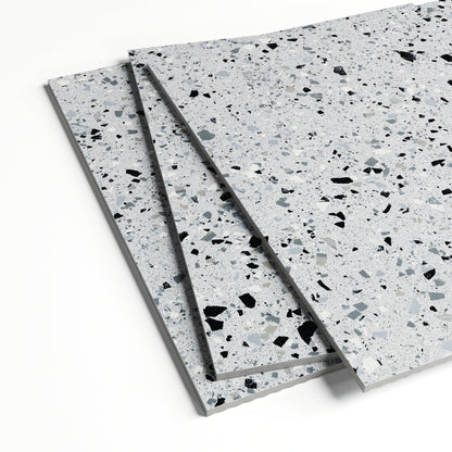 Bellazza Grey Terrazzo Porcelain Wall or Floor Tile 1200 x 600mm