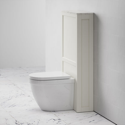 Berkeley Back to Wall Toilet and Matte Cream Claridge Housing