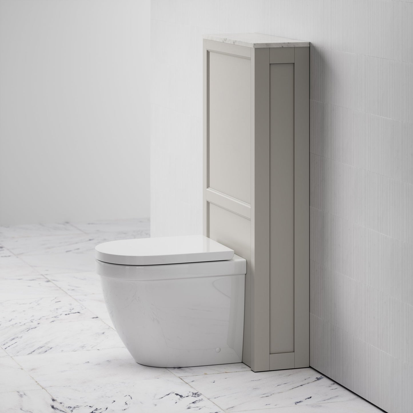 Berkeley Back to Wall Toilet and Matte Stone Claridge Housing