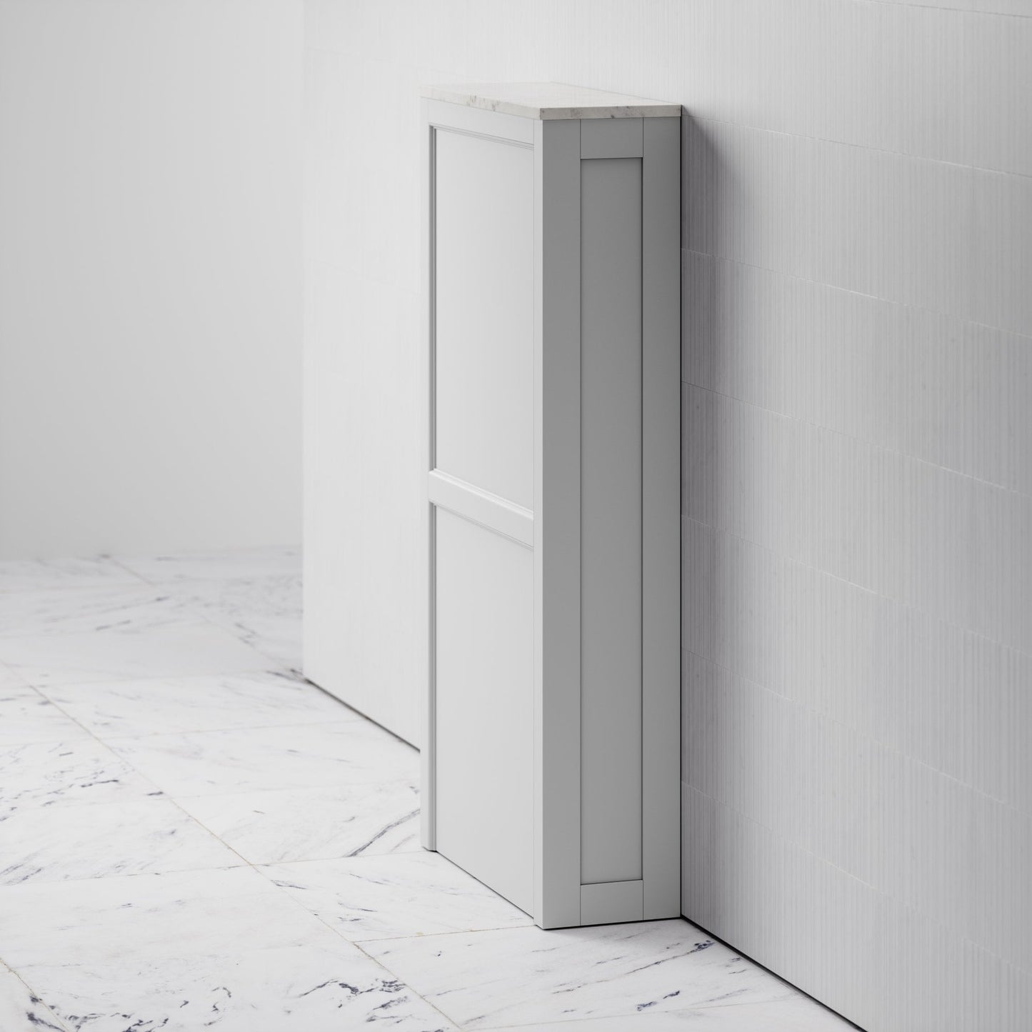 Berkeley Back to Wall Toilet and Matte White Claridge Housing