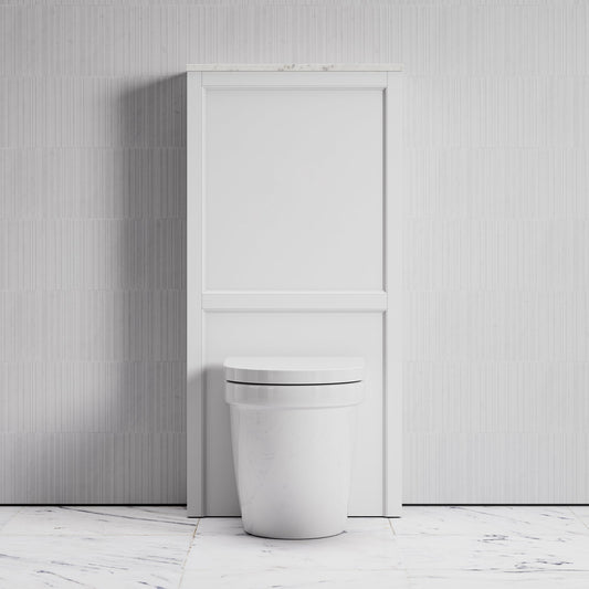 Berkeley Back to Wall Toilet and Matte White Claridge Housing