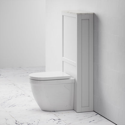 Berkeley Back to Wall Toilet and Matte White Claridge Housing